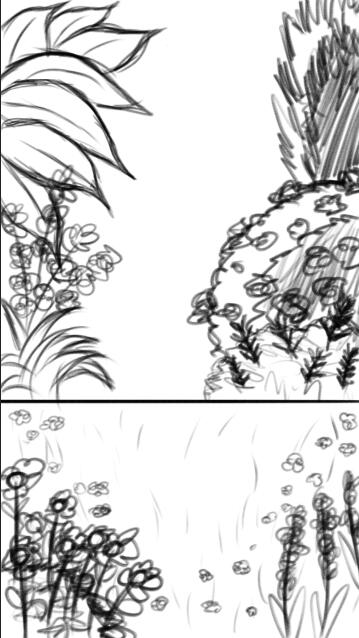 Concept sketches for ZIBBS game 2nd year project