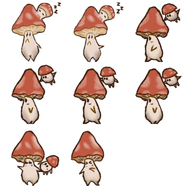 Frame sheet for movement mushroom. Project in 1st year